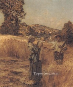 レオン・オーギュスティン・レルミット Painting - 死神の子 田園風景 農民 レオン・オーギュスティン・レルミット